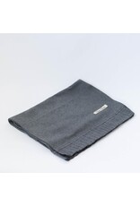 Grey Ruffled Table Runner