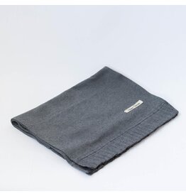 Grey Ruffled Table Runner