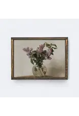 Vintage Framed Lilac Painting - 12X9