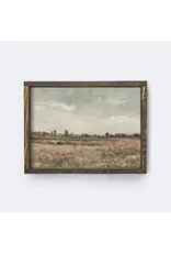 Framed Floral Ladscape Painting - 12X9