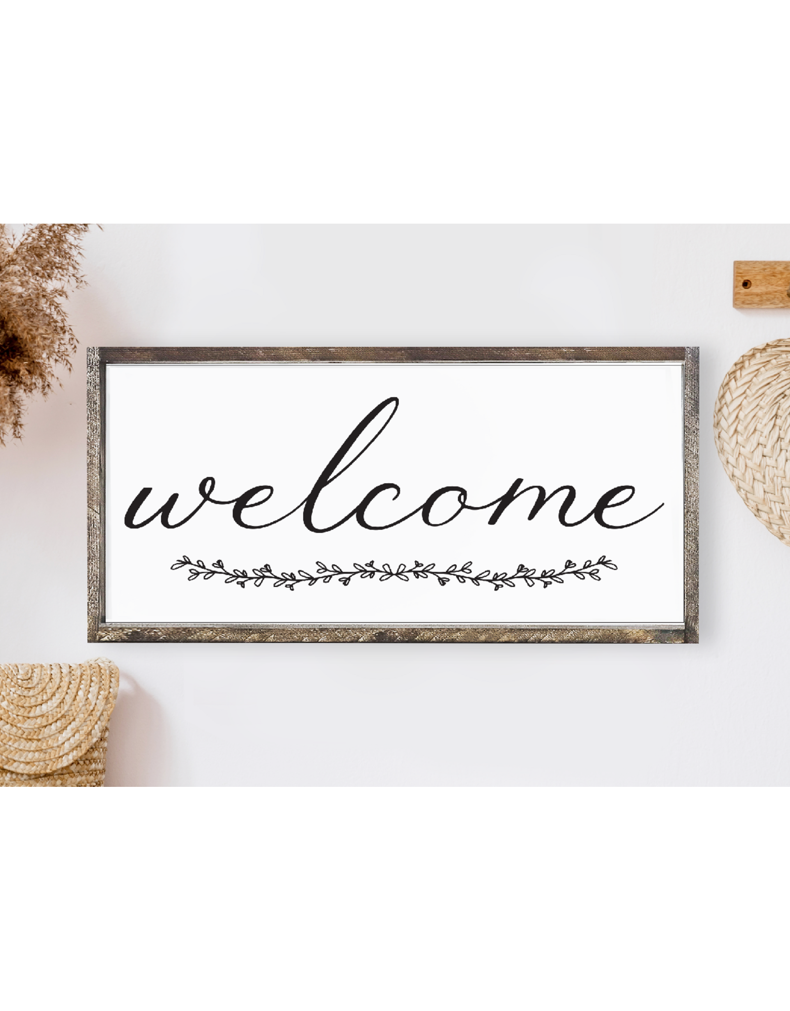 Wooden Sign - Welcome