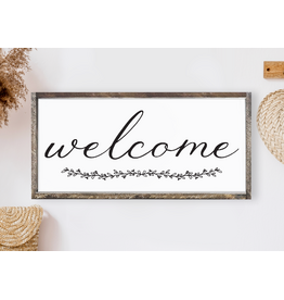 Wooden Sign - Welcome