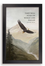 Framed Linen Art - Like Eagles
