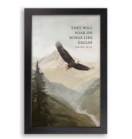 Framed Linen Art - Like Eagles