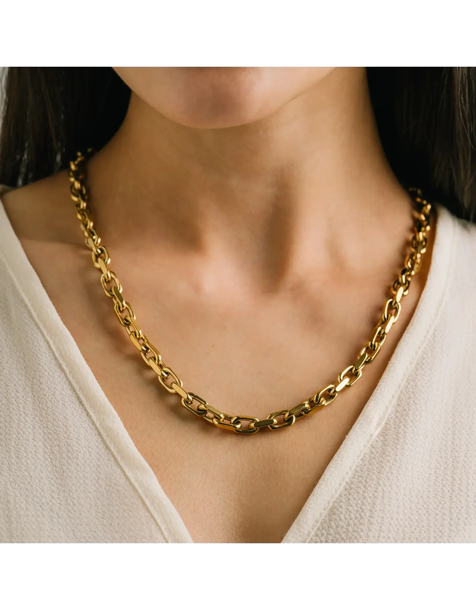 Veya Chain Necklace - Gold