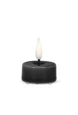Black LED Tealight Candles - set of 6