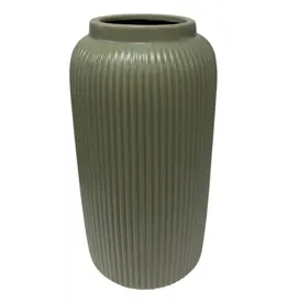 Jenere Matte Green Vase