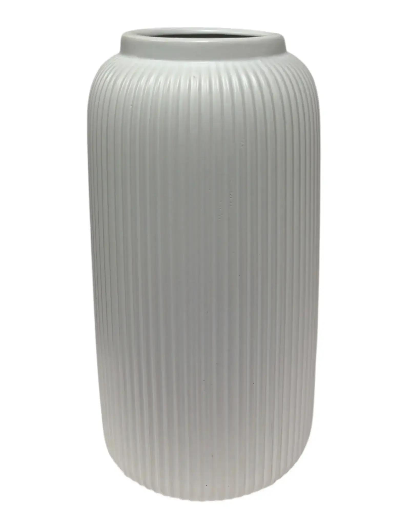 Jenere Matte White Vase