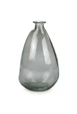 Jenere Abstract Grey Glass Vase