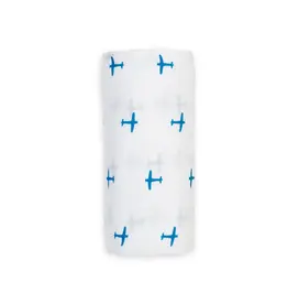 Muslin Swaddle Blanket - Airplanes