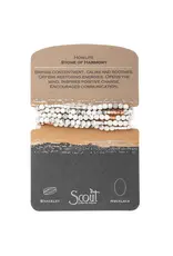 Stone Wrap - Howlite/Rose Gold