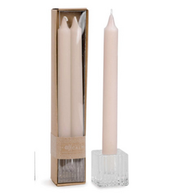 Jenere Dinner Candles with Holder - pink