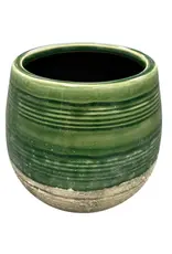 Jenere Green Ceramic Pot - small