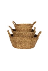 Low Round Seagrass Basket - large