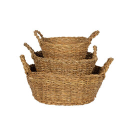 Low Round Seagrass Basket - medium