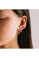 Mila Double Hoop Earrings - Gold