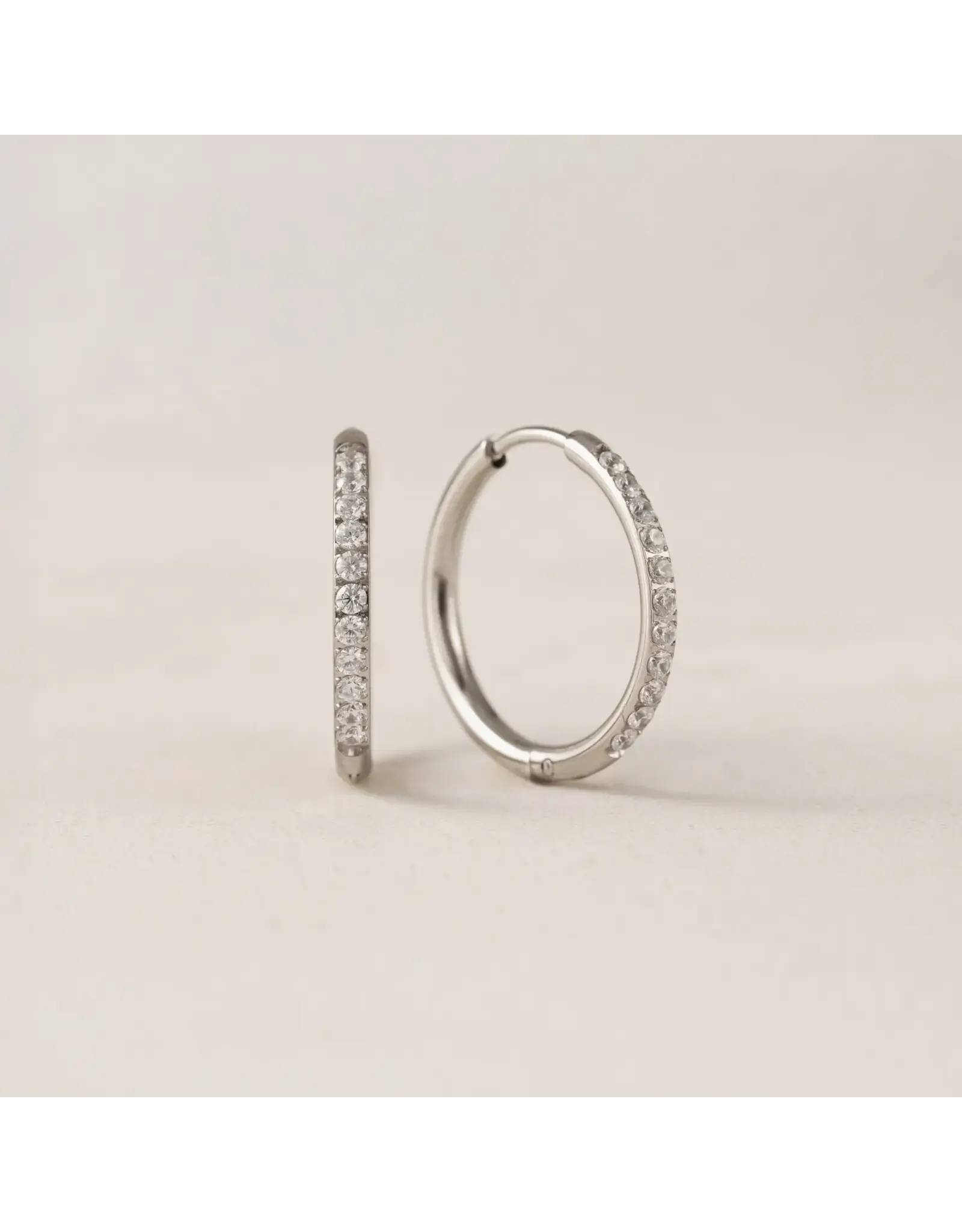Evie 20mm Hoop Earrings - Silver
