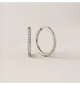 Evie 20mm Hoop Earrings - Silver