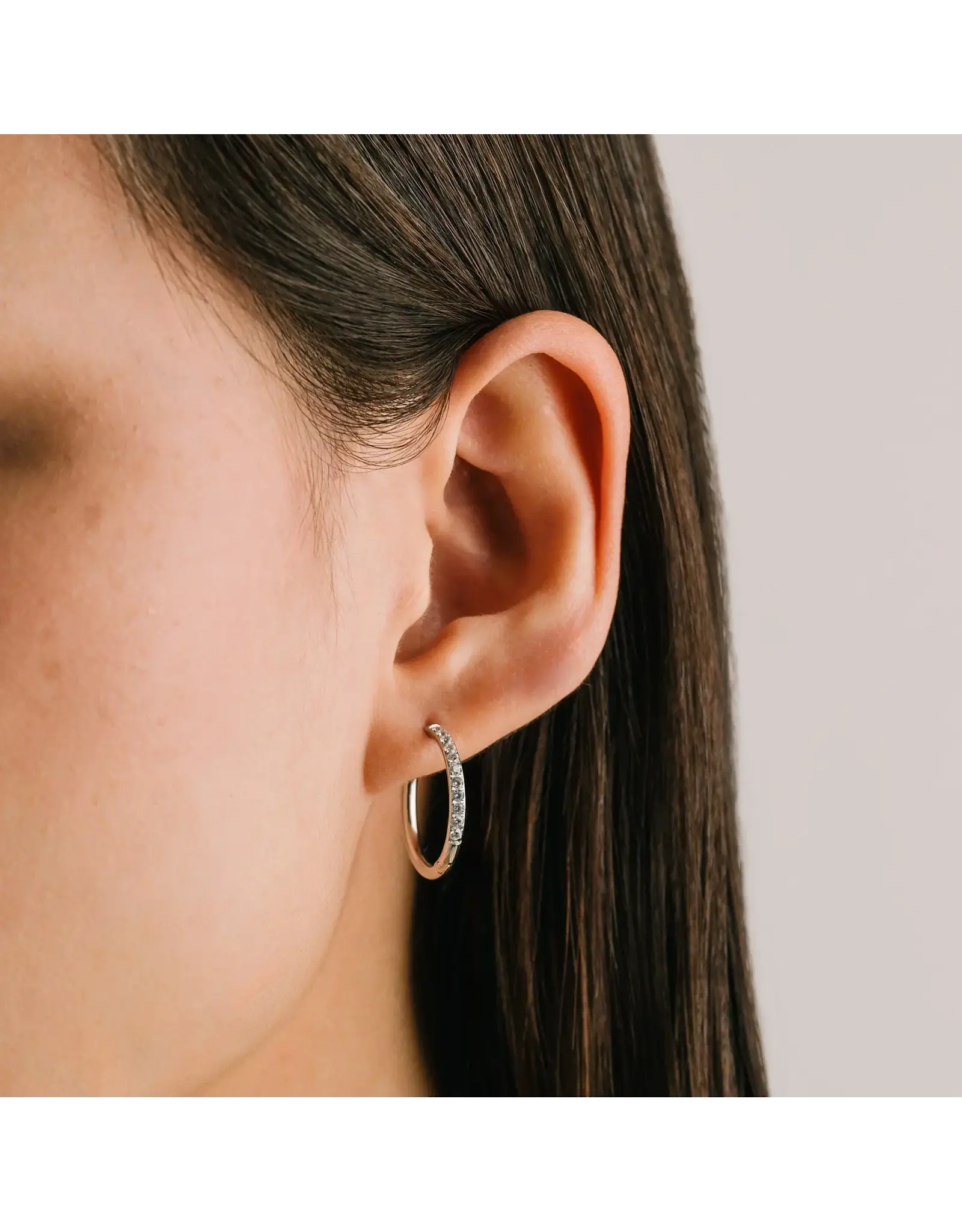 Evie 20mm Hoop Earrings - Silver