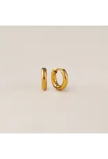 Tube 10mm Huggie Earrings - Gold