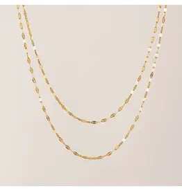 Ray Layered Necklace - Gold
