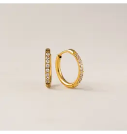 Evie 15mm Hoop Earrings - Gold