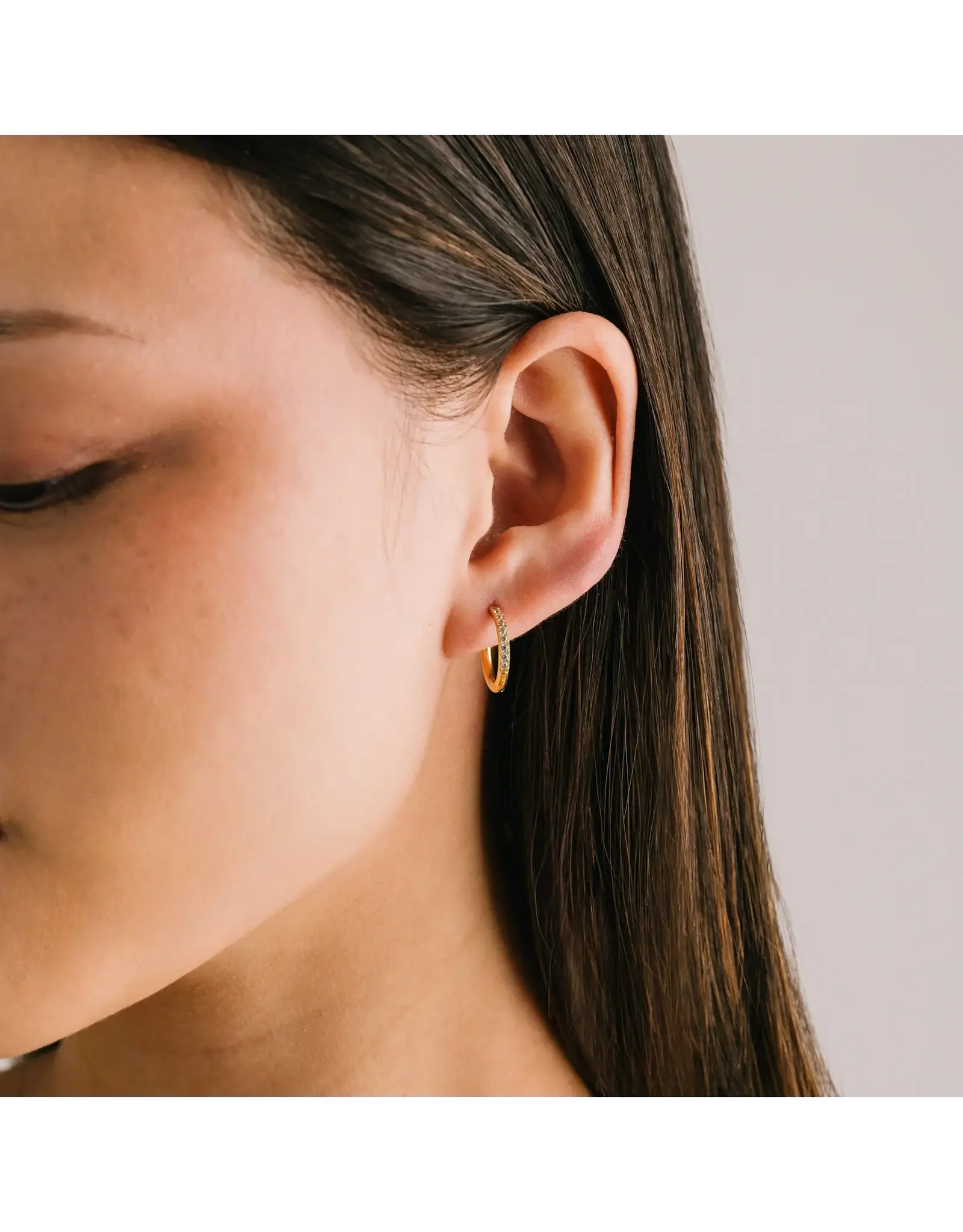 Evie 15mm Hoop Earrings - Gold