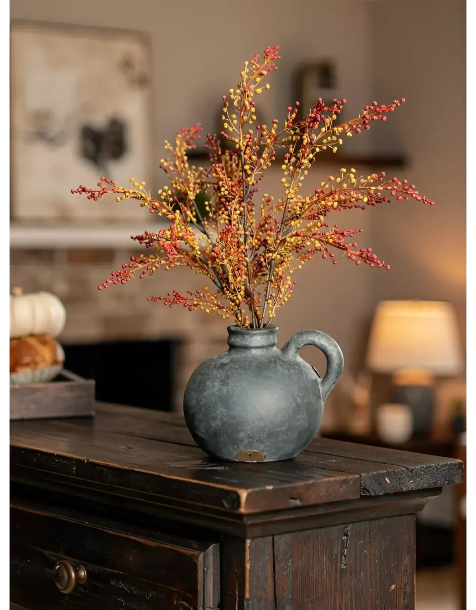 18" Fall Pepperberries Bush