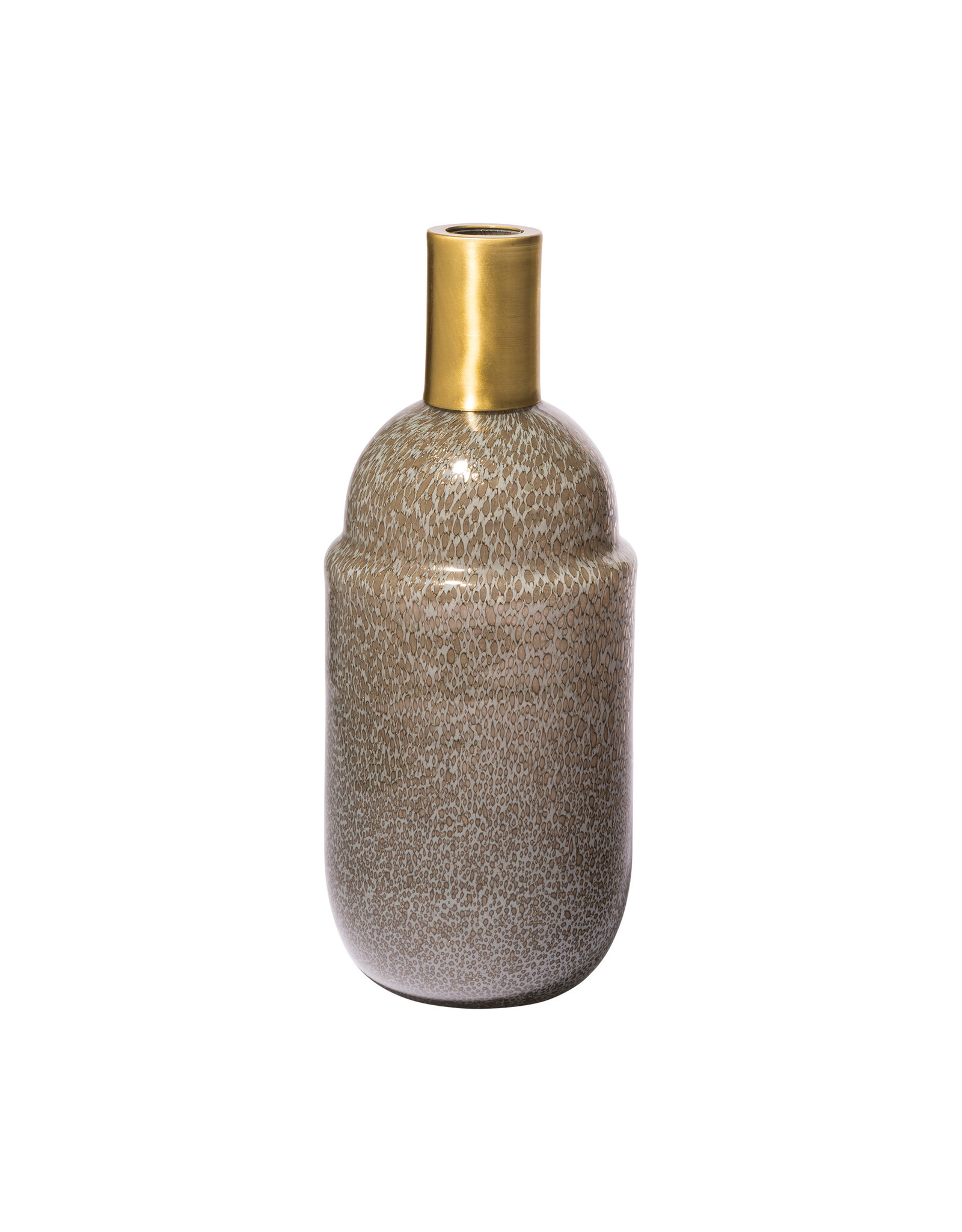 Toba Brown/Gold Spotted Vase