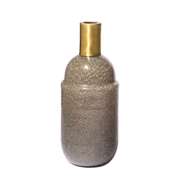Toba Brown/Gold Spotted Vase