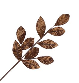 Holland Imports Spray Velvet Leaf 29" Brown w/glitter