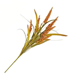 Holland Imports Spray Amaranth & Foxtail Grass 24" Amber Gold/Olive Green