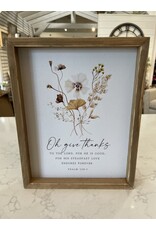Framed Art - Give Thanks
