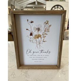 Framed Art - Give Thanks