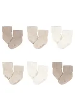 6pk Socks, 0-6months - tan