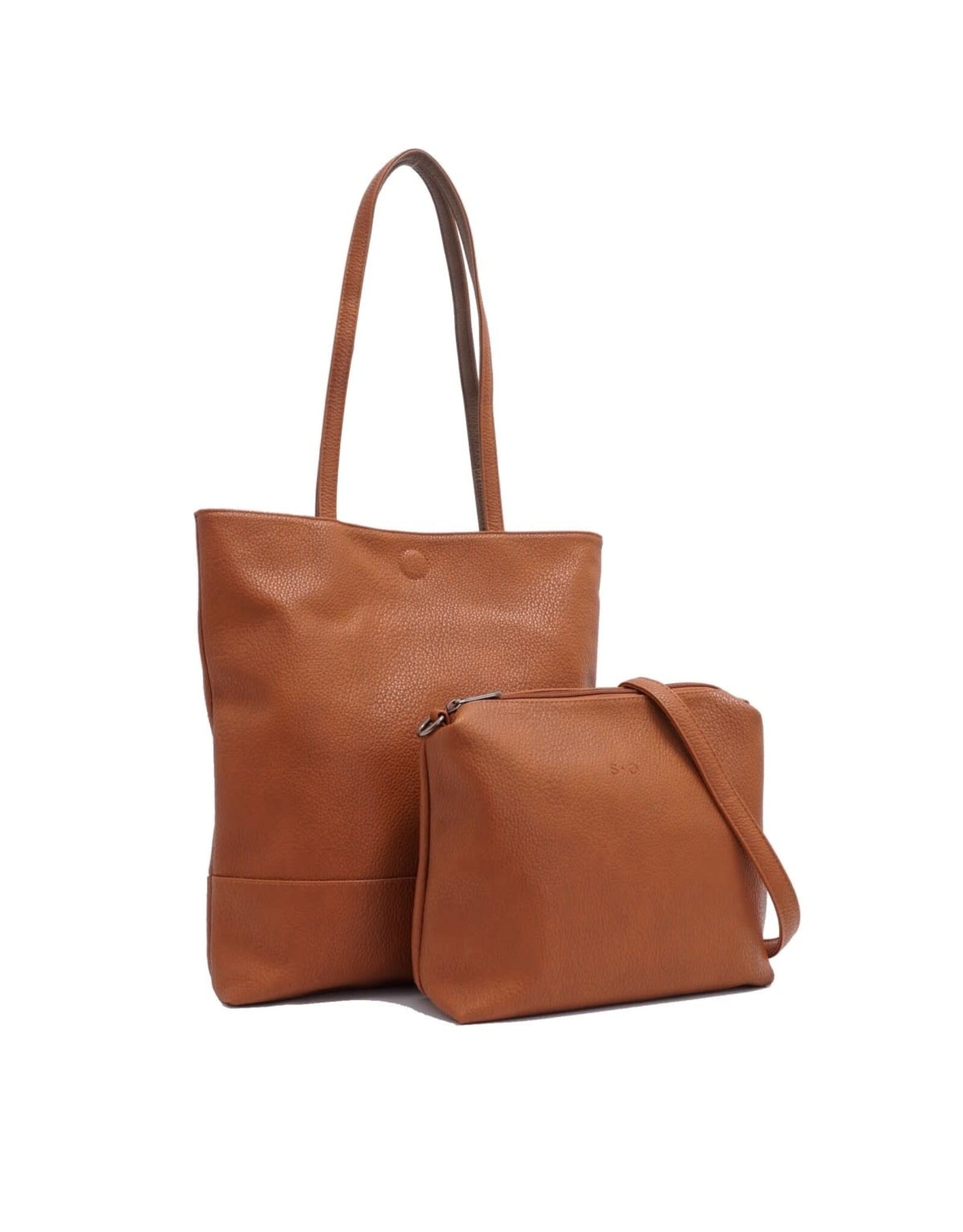 Amia 3-in-1 Reversible Tote - Cognac/Fossil
