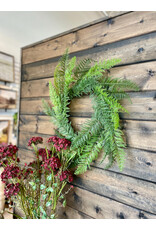 24" Lace Fern Wreath