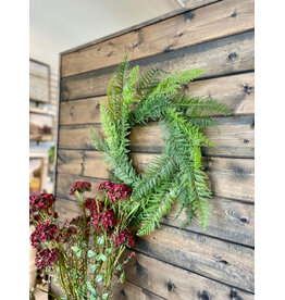 24" Lace Fern Wreath