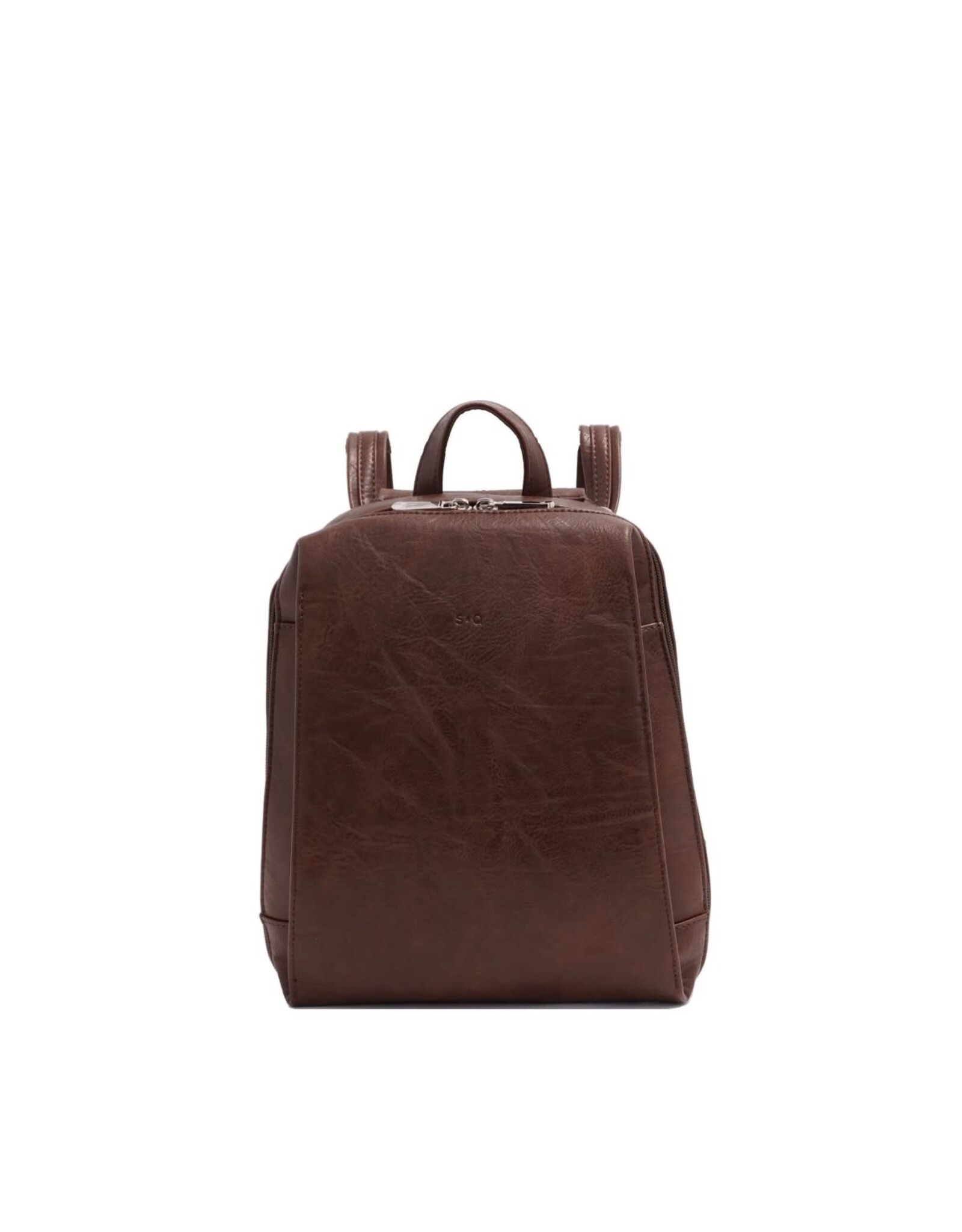 Emilia Convertible Backpack - Brown