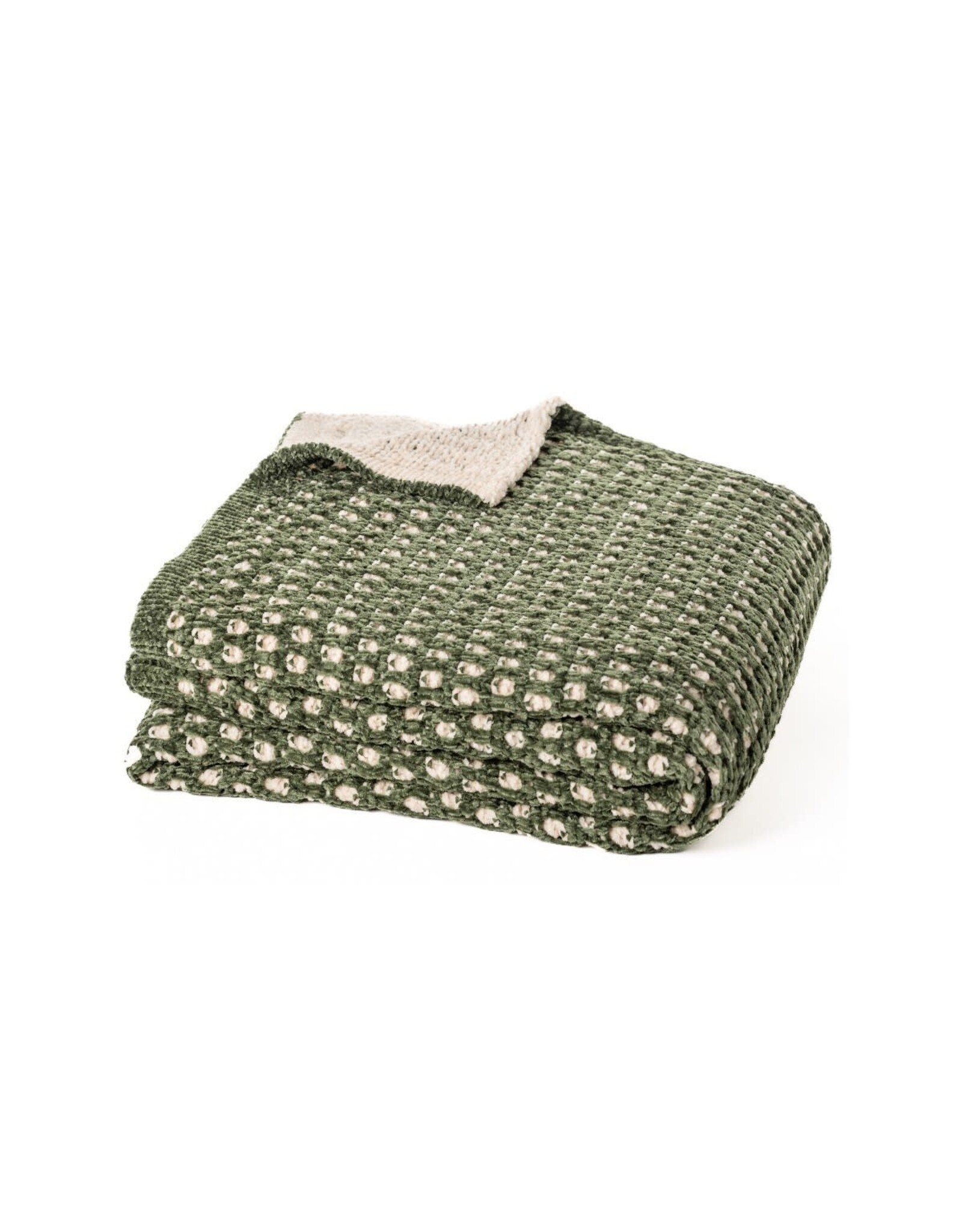 Augustine Chenille Throw - Green
