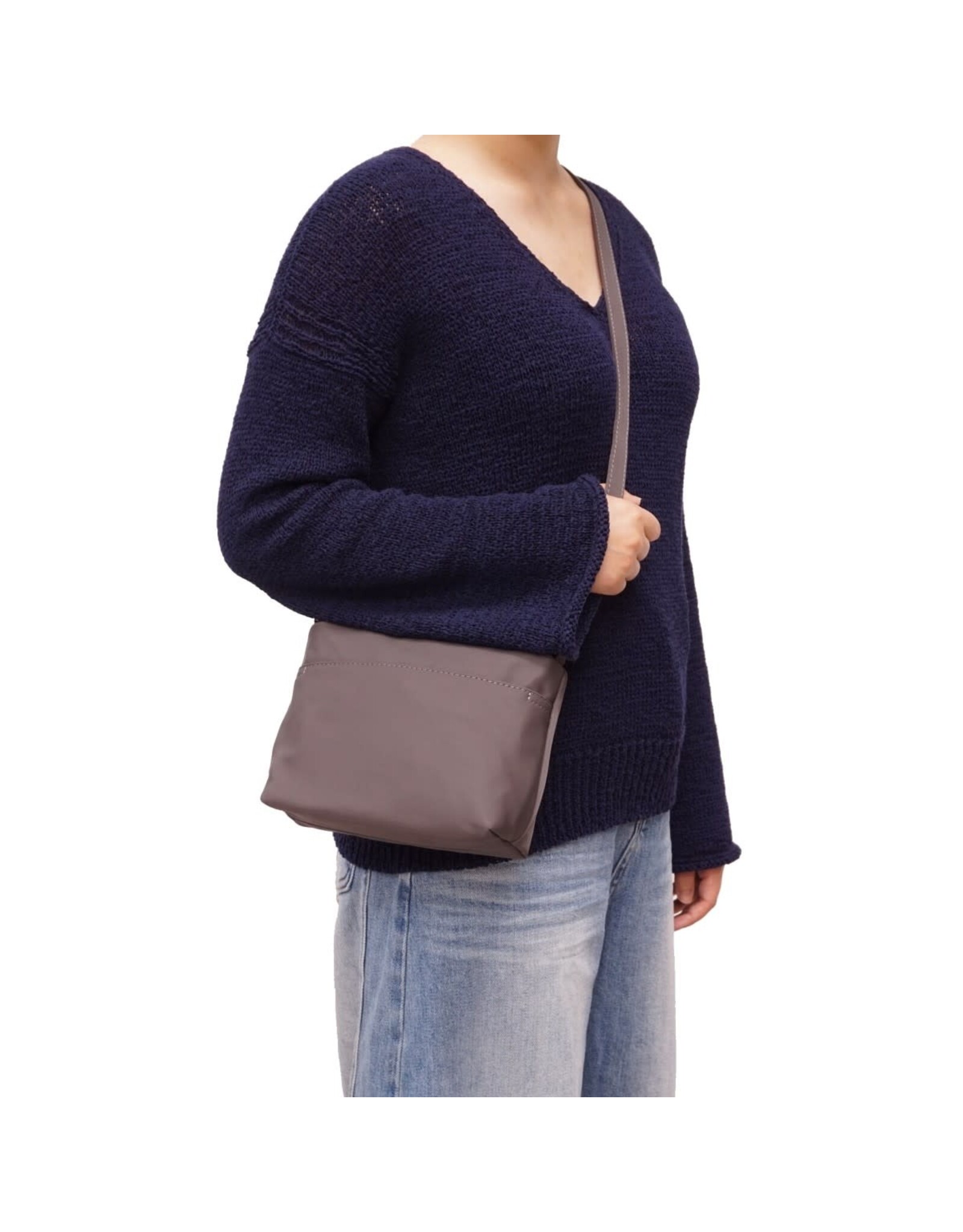 Candice Nylon Crossbody - Grey