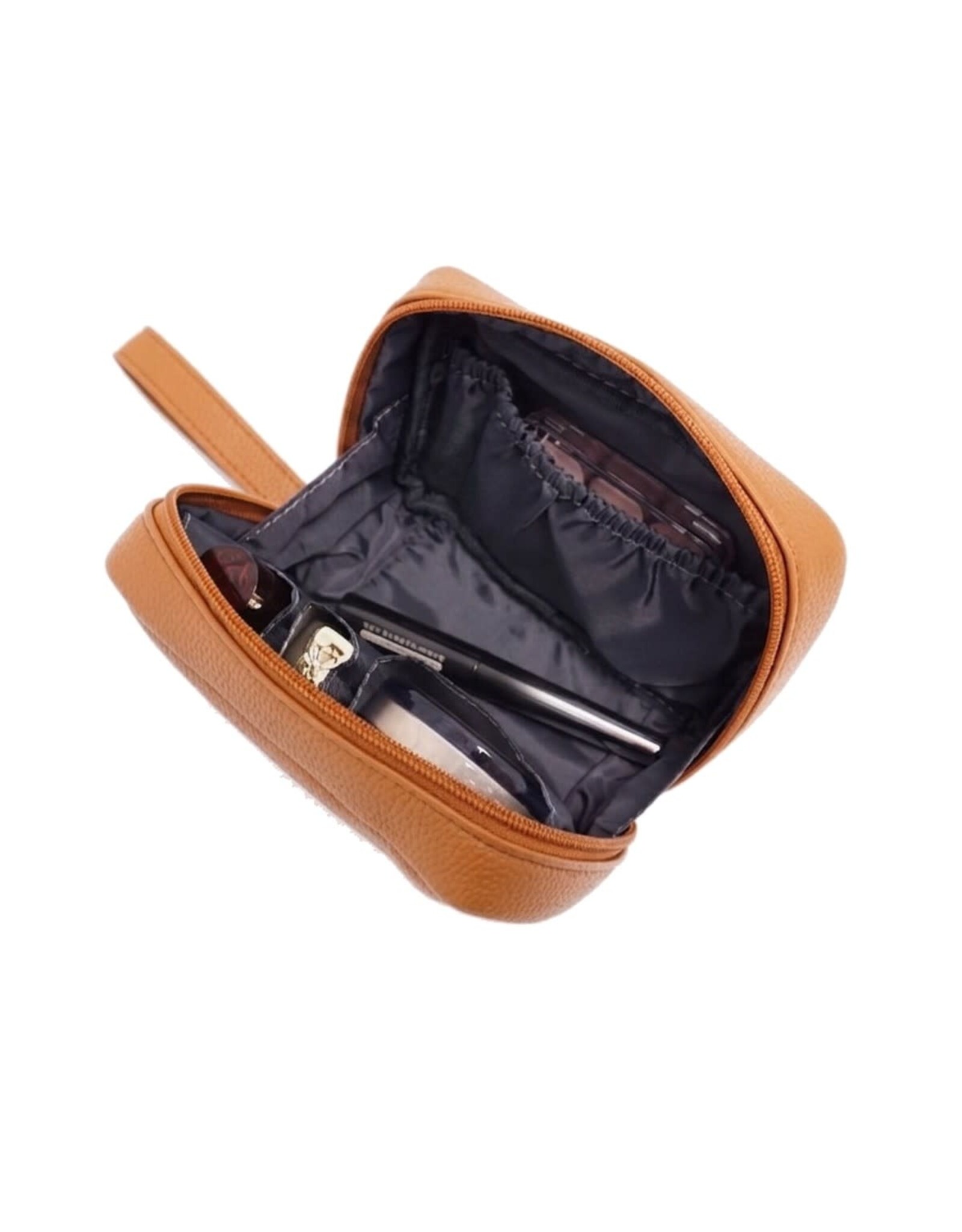 Jenna Cosmetic Case - Cognac