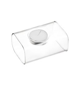 Clear Glass Candle Holder
