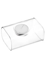 Clear Glass Candle Holder