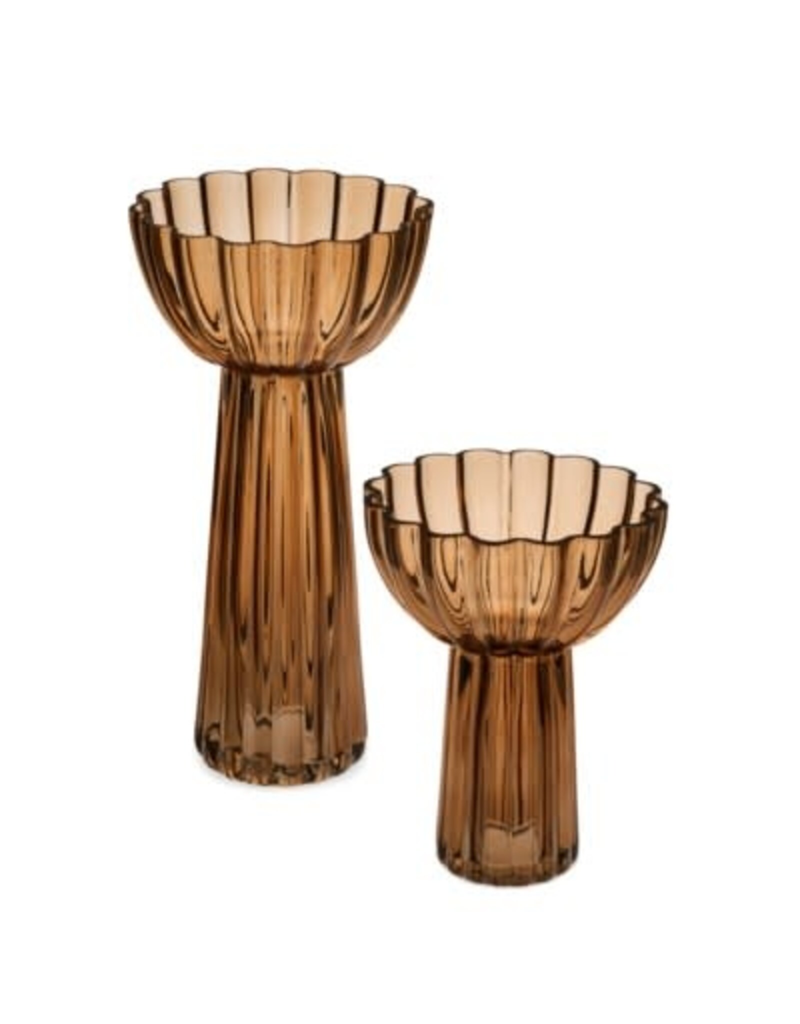 Top Bowl Shaped Brown Vase