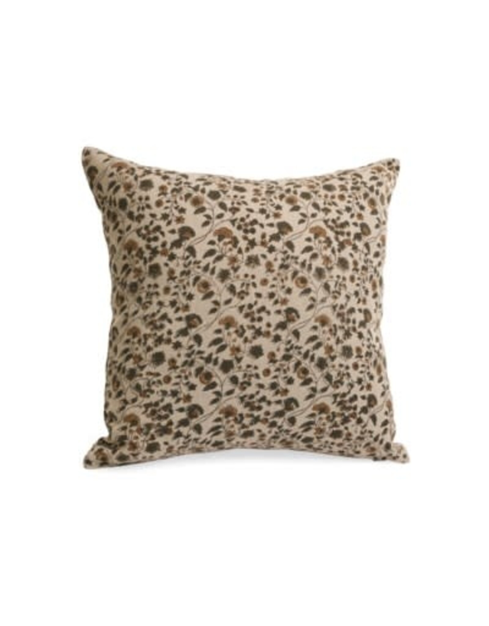 Natural Floral Print Cushion