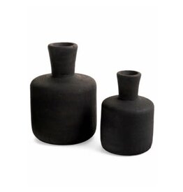 Dark Brown Terracotta Vase - small