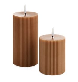 Dusty Rose LED Candle - 3X6