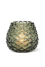 Green Pinecone Tealight Holder - medium