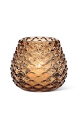 Amber Pinecone Tealight Holder - small